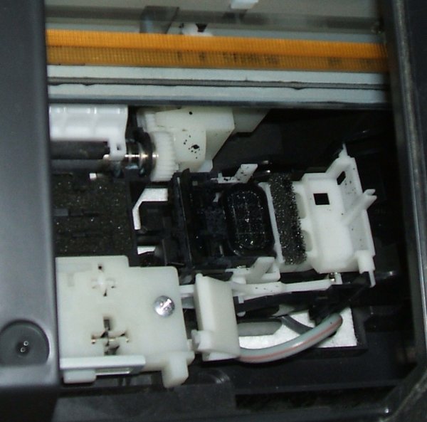 inside the printer